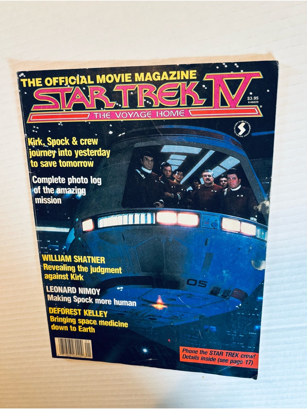 Star Trek IV The Voyage Home Official Movie Magazine
